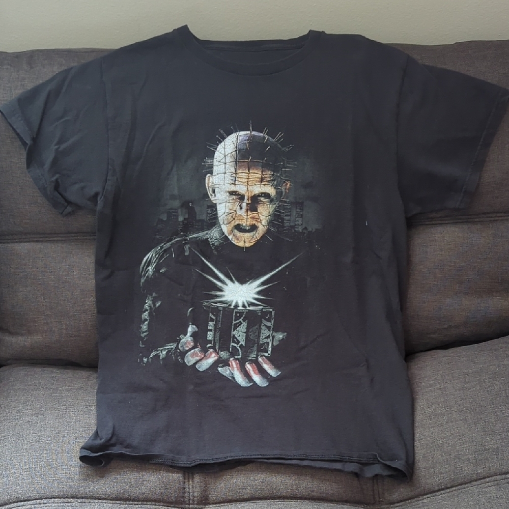 Black Short Sleeve Tee with Striking Graphic Design